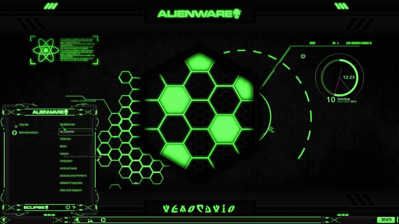 alienware desktop icons